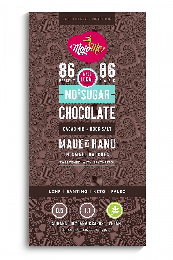 MojoMe - Chocolate Slab Dark Cacao Nib & Salt 80g