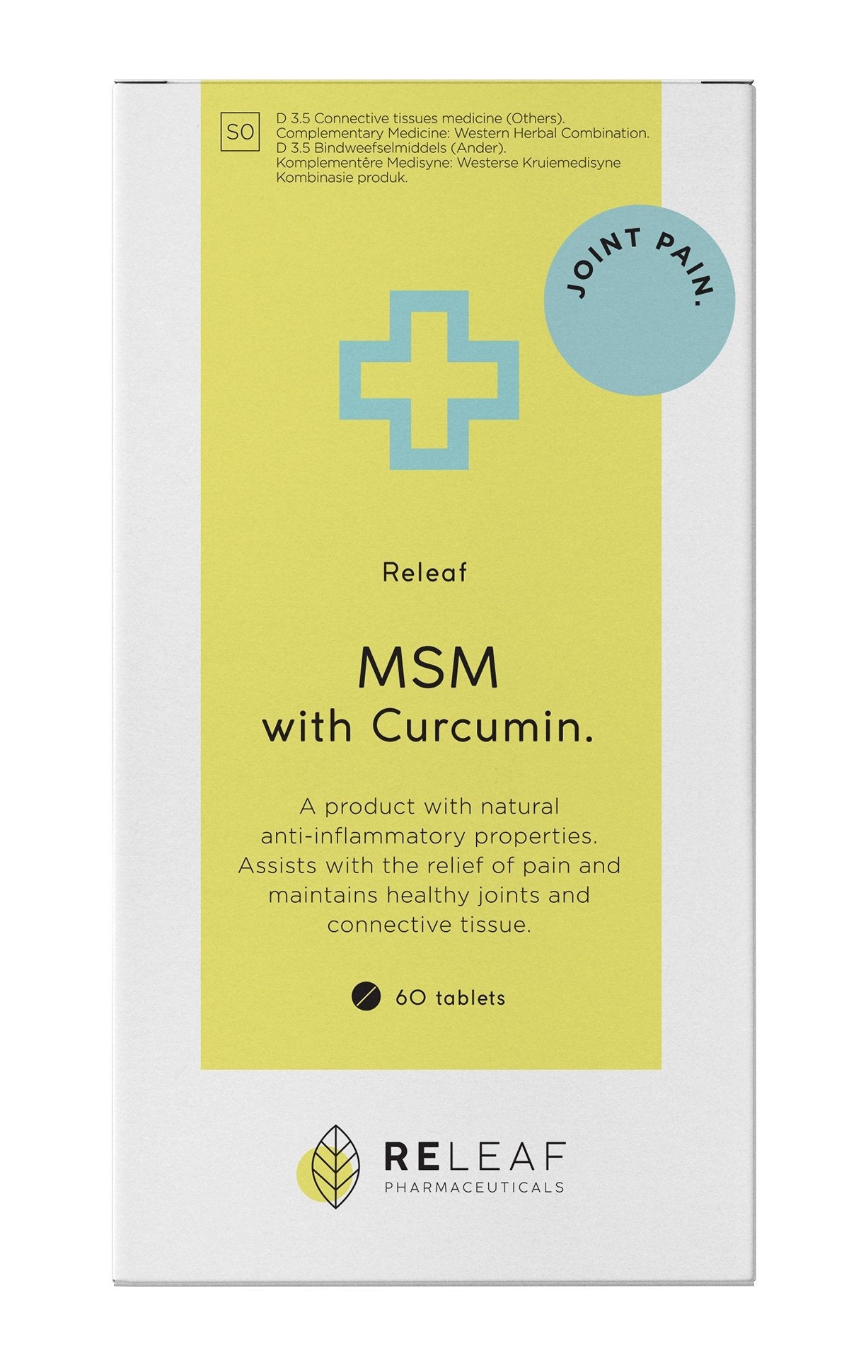 Releaf - MSM With Curcumin 60s