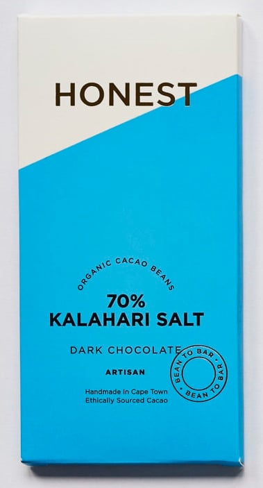 Honest - 70% Dark Chocolate Slab Kalahari Salt 60g