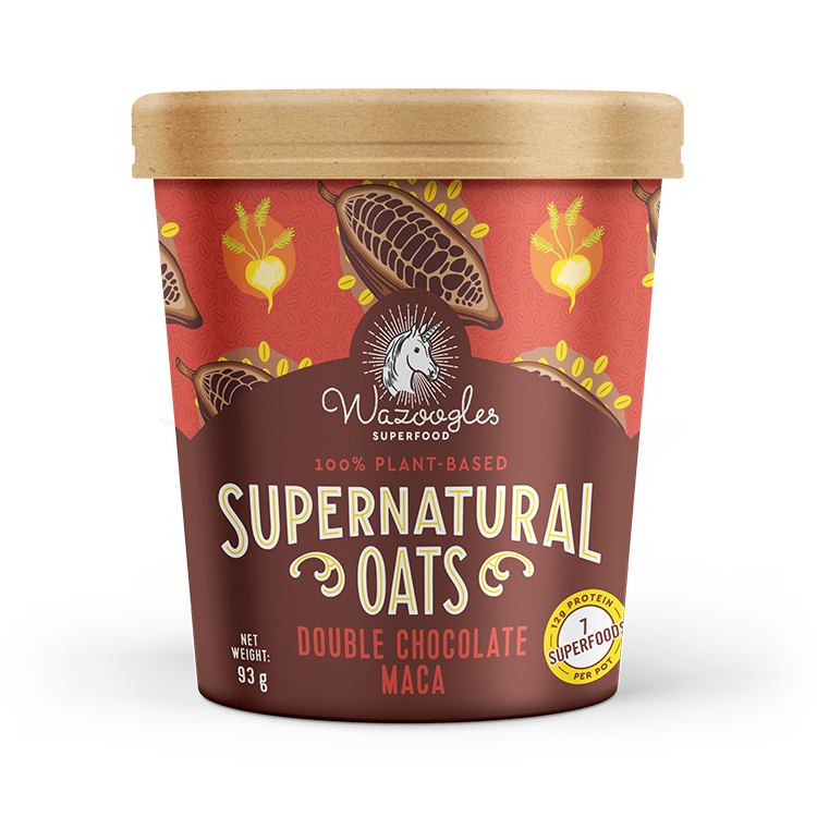 Wazoogles - Oat Pot Double Chocolate & Maca 93g