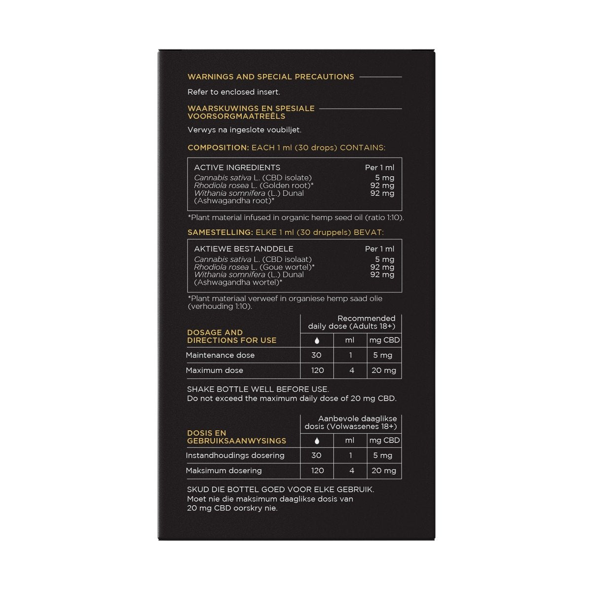 Rethink - CBD Relax Oil 150mg 30ml