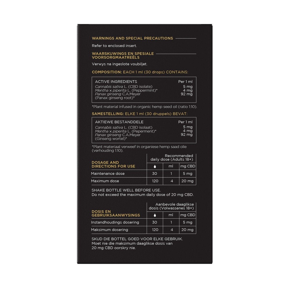 Rethink - CBD Relieve Oil 150mg 30ml