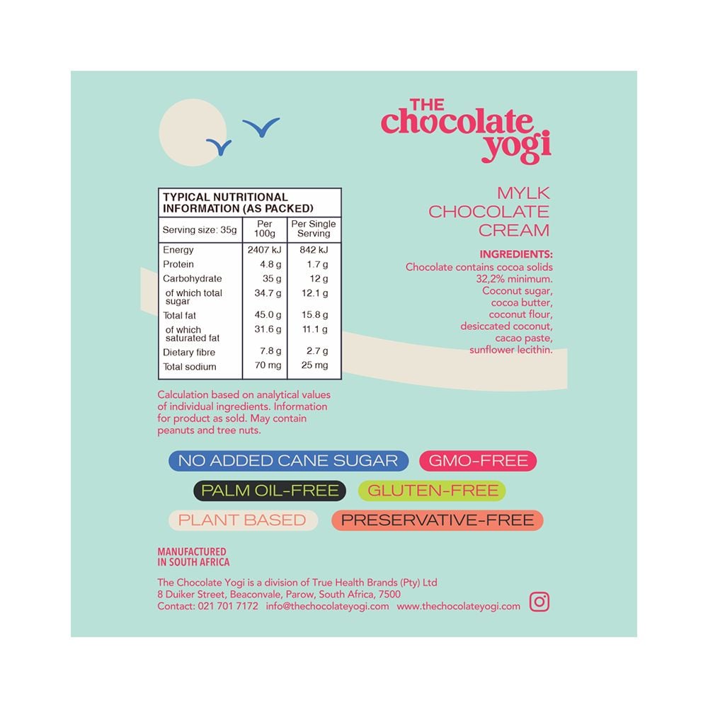 The Chocolate Yogi - Mylk Chocolate Cream 35g