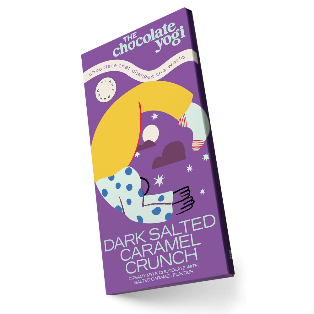 The Chocolate Yogi - Dark Chocolate Salted Caramel Crunch 35g