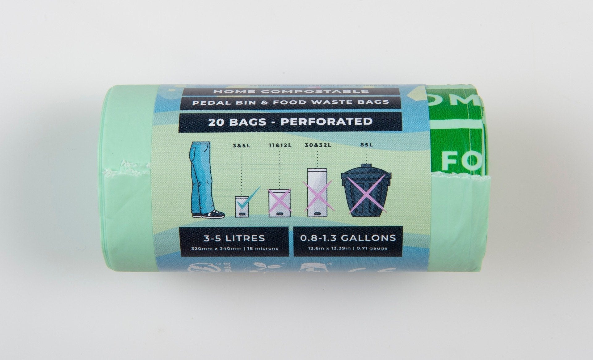 Bonnie Bio - Home Compostable Pedal Bin Bags 3-5L 20s