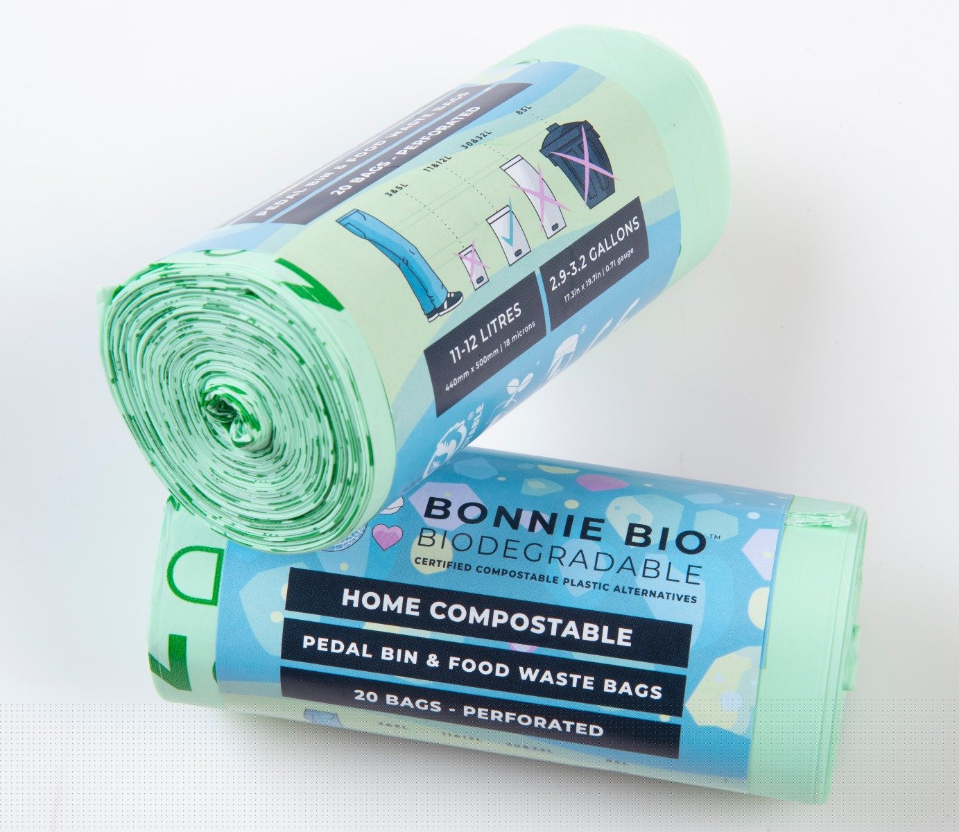 Bonnie Bio - Home Compostable Pedal Bin Bags 11-12L 20s