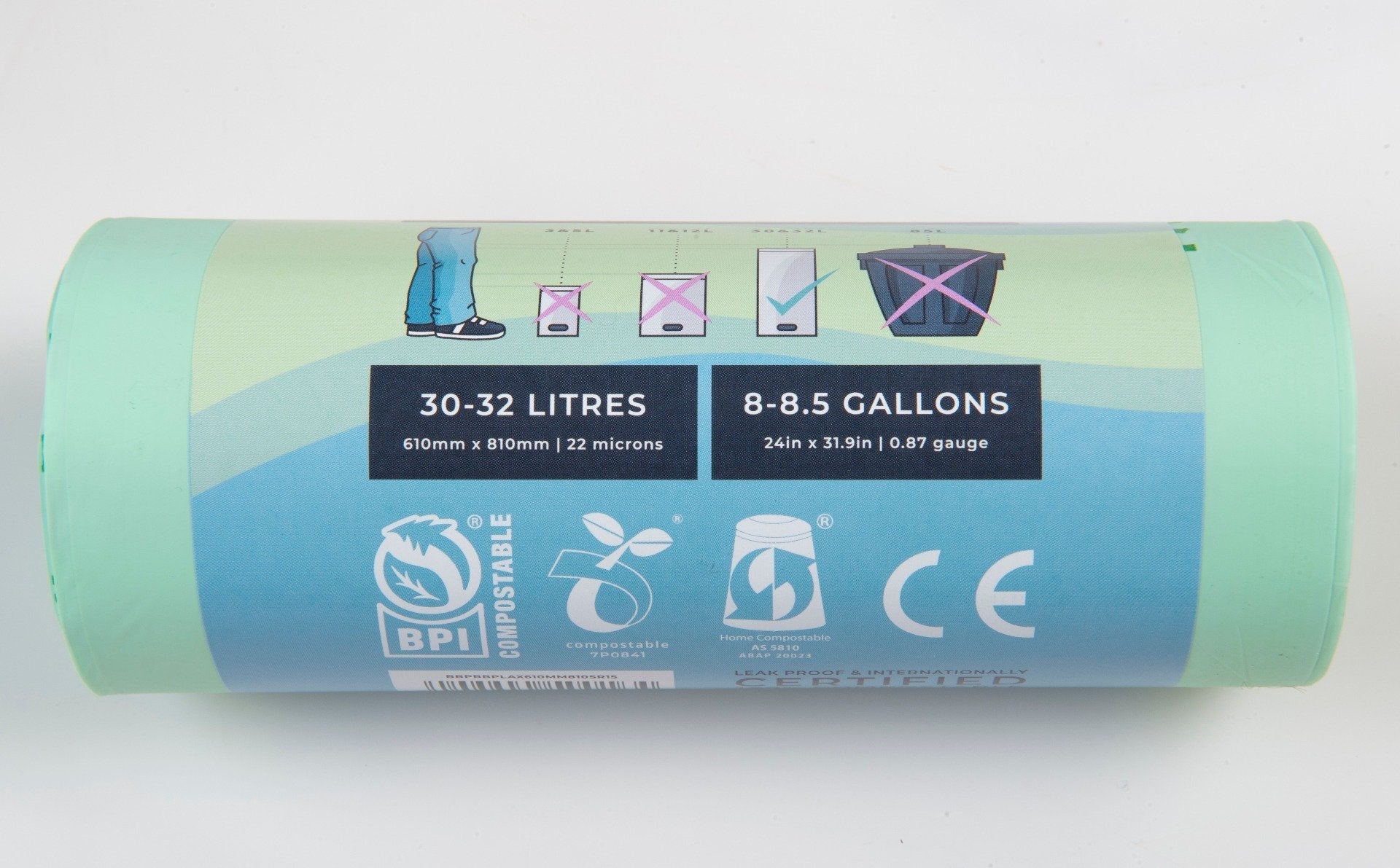 Bonnie Bio - Home Compostable Pedal Bin Bags 30-32L 15s