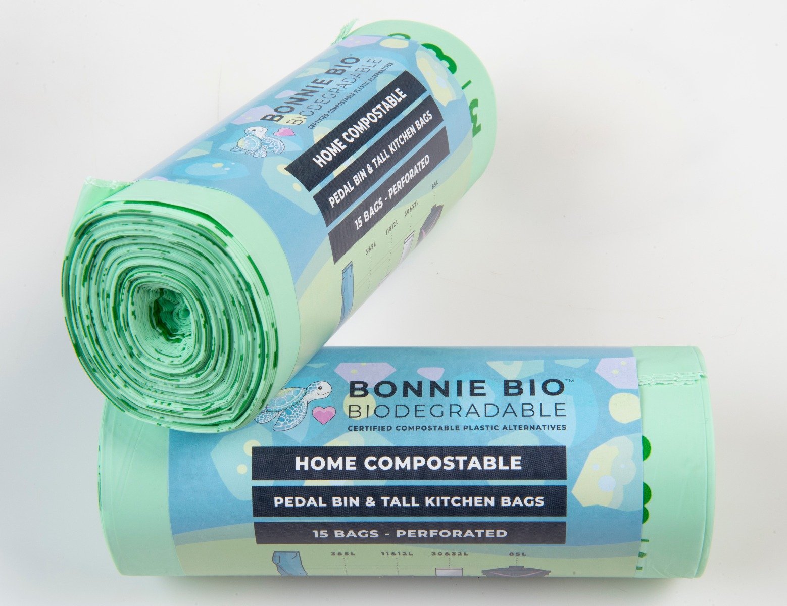 Bonnie Bio - Home Compostable Pedal Bin Bags 30-32L 15s