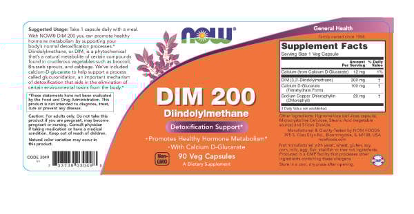 NOW - DIM 200 W/Calcium D-Glucarate 90s
