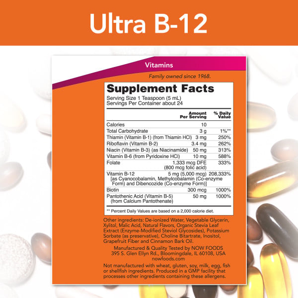 NOW - Ultra B12 Liquid 118ml