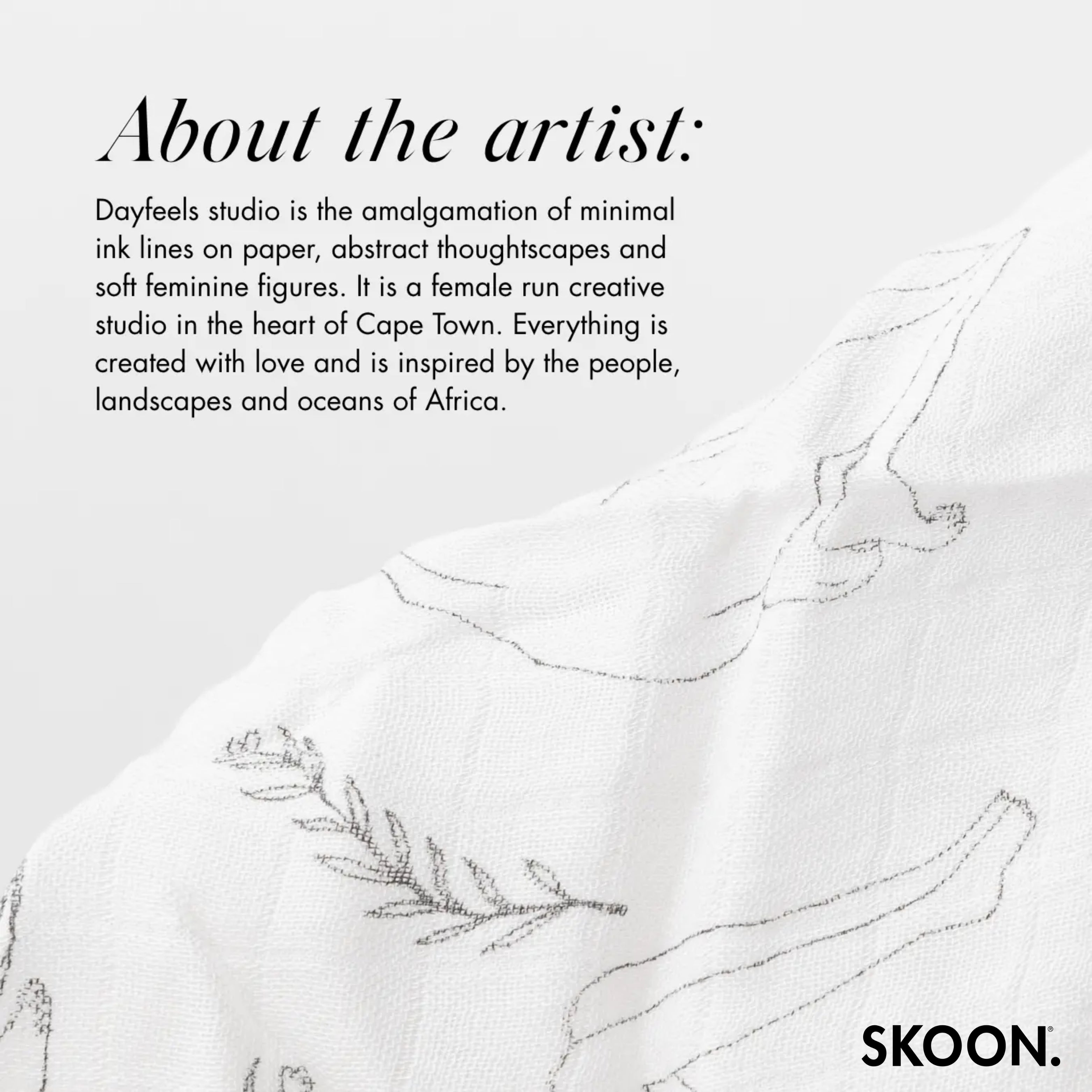 SKOON - Bamboo Muslin Facecloth Dayfeels Design