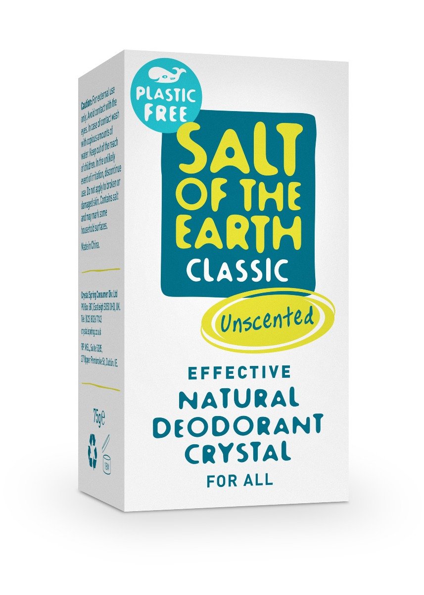 Salt of The Earth - Plastic Free Deodorant Stone Unscented 75g