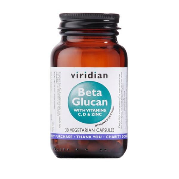 Viridian - Beta Glucan With Vitamins C D & Zinc 30s