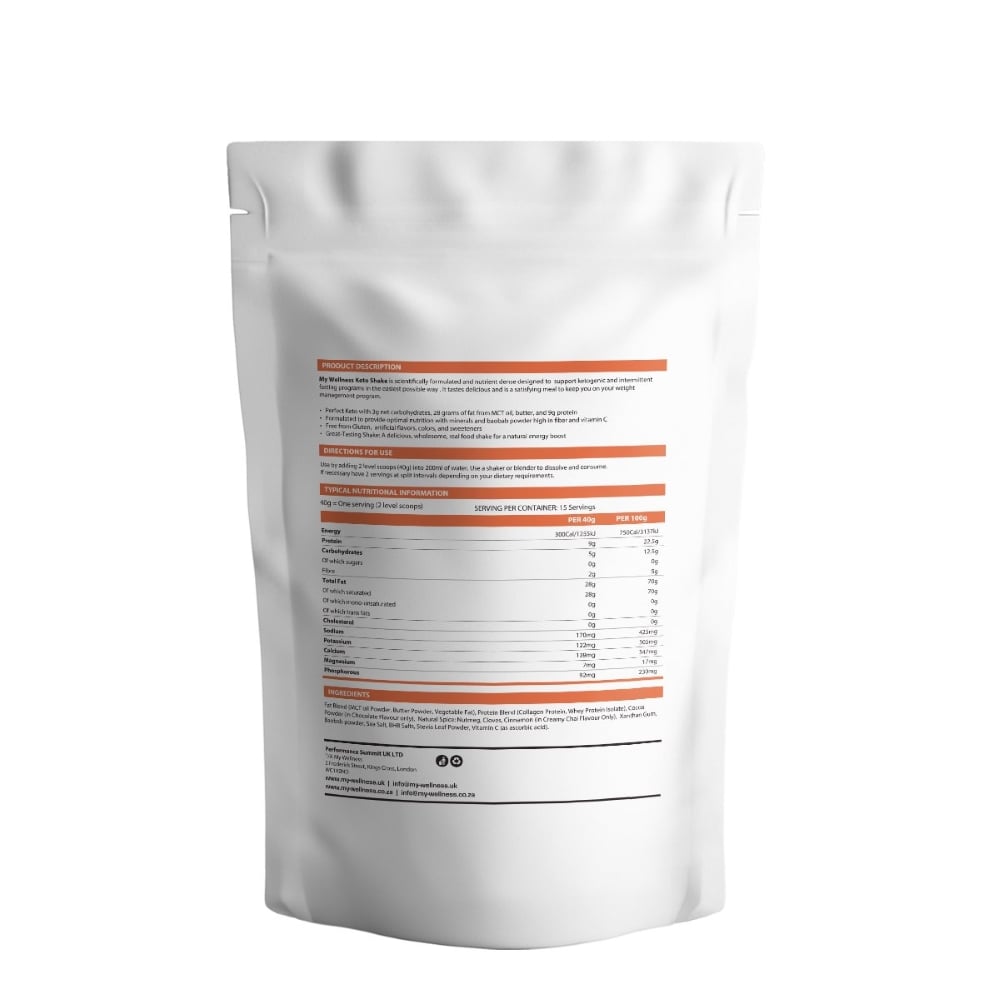 My Wellness - Keto Diet Shake Chocolate 600g