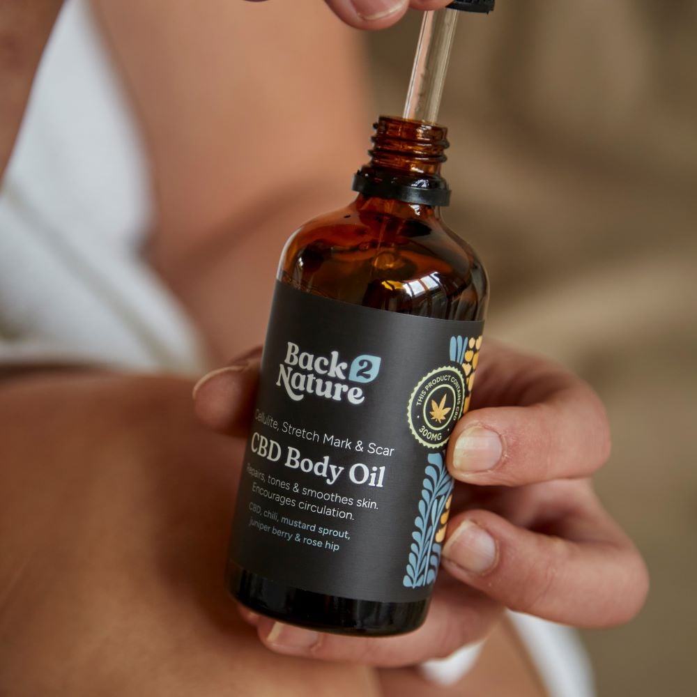 Back 2 Nature - Cellulite, Stretch Mark & Scar CBD Body Oil 100ml
