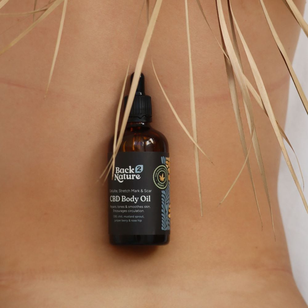 Back 2 Nature - Cellulite, Stretch Mark & Scar CBD Body Oil 100ml