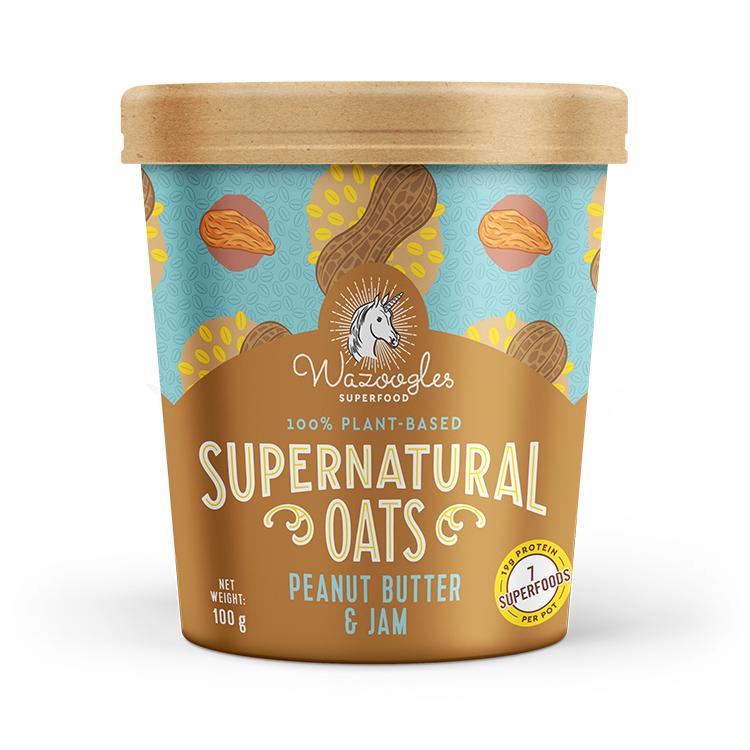 Wazoogles - Oat Pot Peanut Butter & Jam 100g