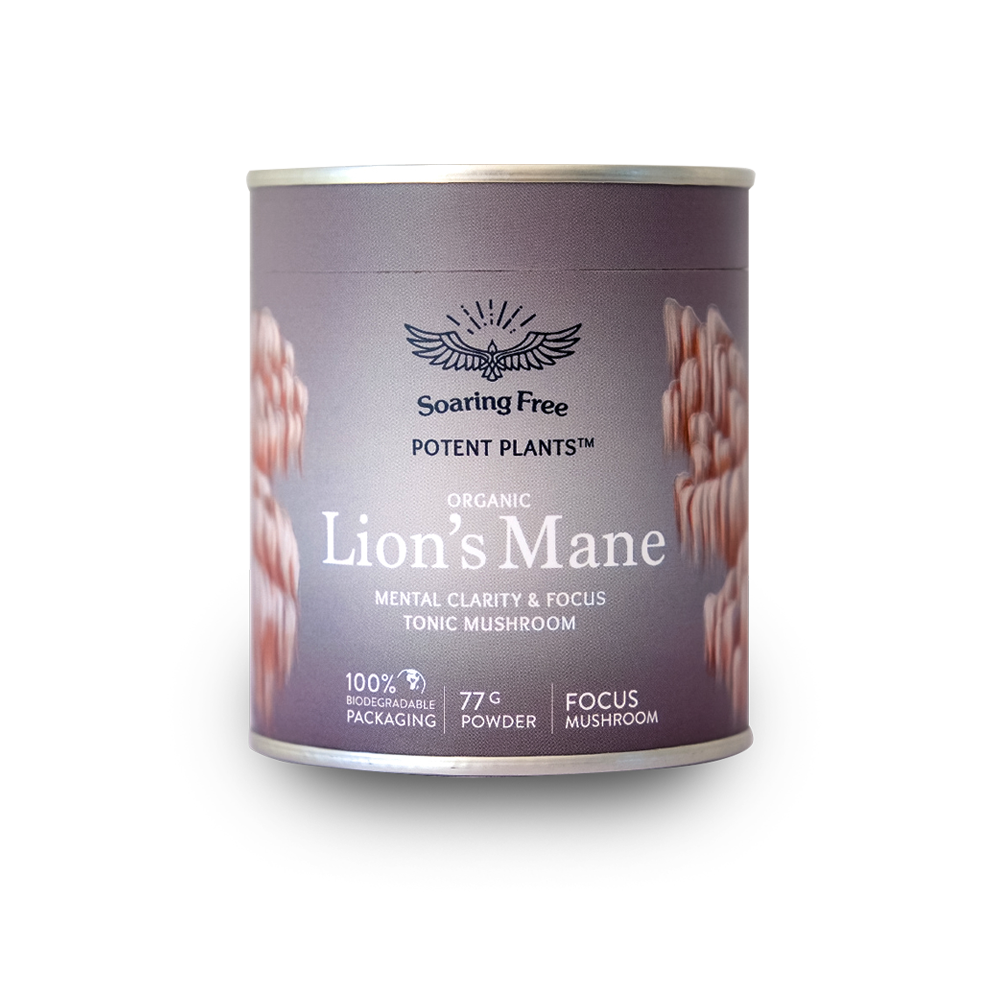 Soaring Free - Potent Plants Lions Mane Powder Organic 77g