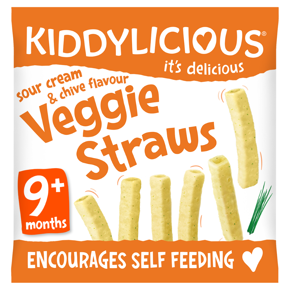 Kiddylicious - Veggi Straws Sour Cream & Chives 15g
