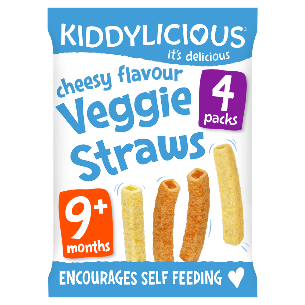 Kiddylicious - Cheesy Straws Multi Pack 4 x 12g