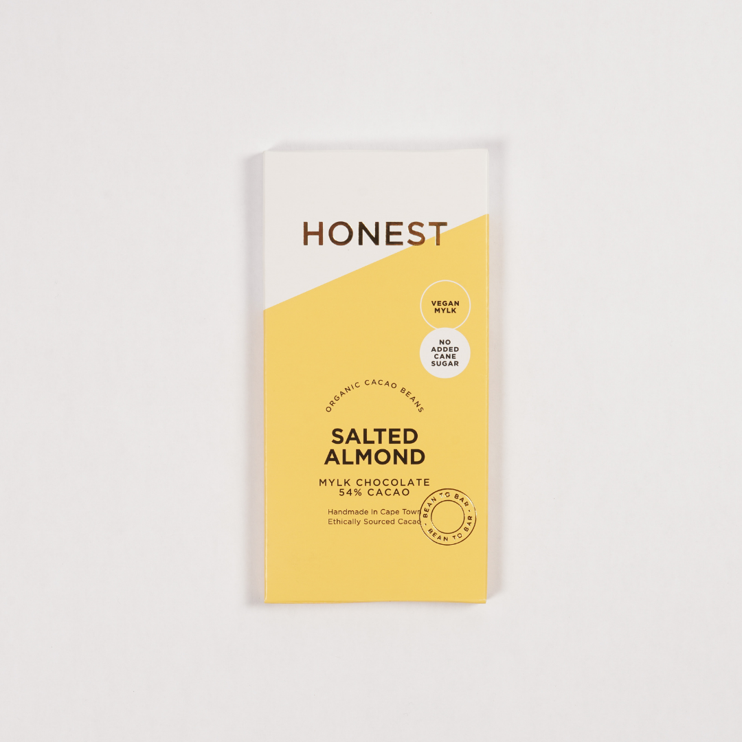 Honest - 54% Dark Chocolate Mylk Salted Almonds 60g