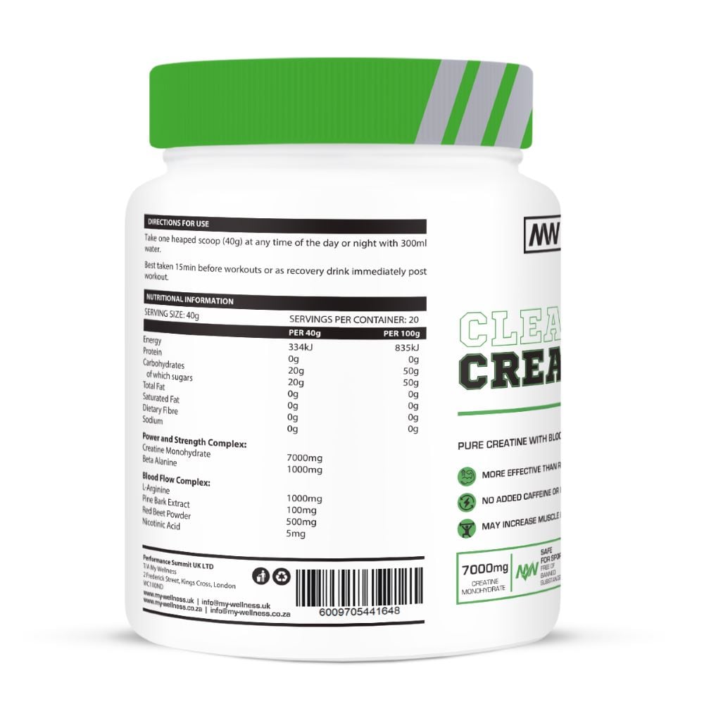 My Wellness - Clean Creatine Blood Orange 800g