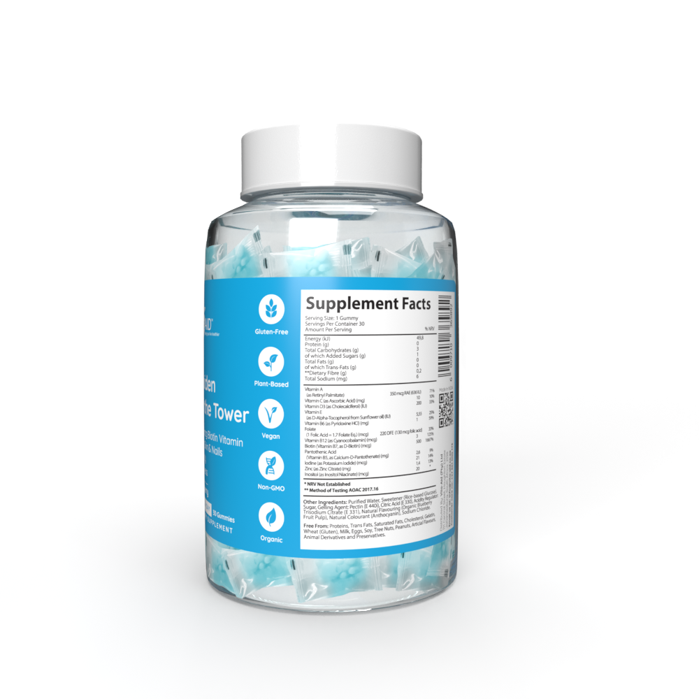 Vita-Aid - PURNA Maiden Of The Tower Biotin 500mcg Blueberry 30s