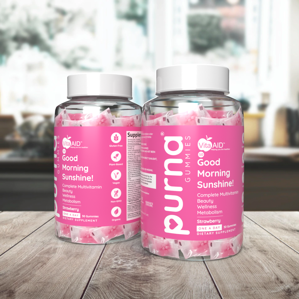 Vita-Aid - PURNA Morning Sunshine Multivitamin Strawberry 30s