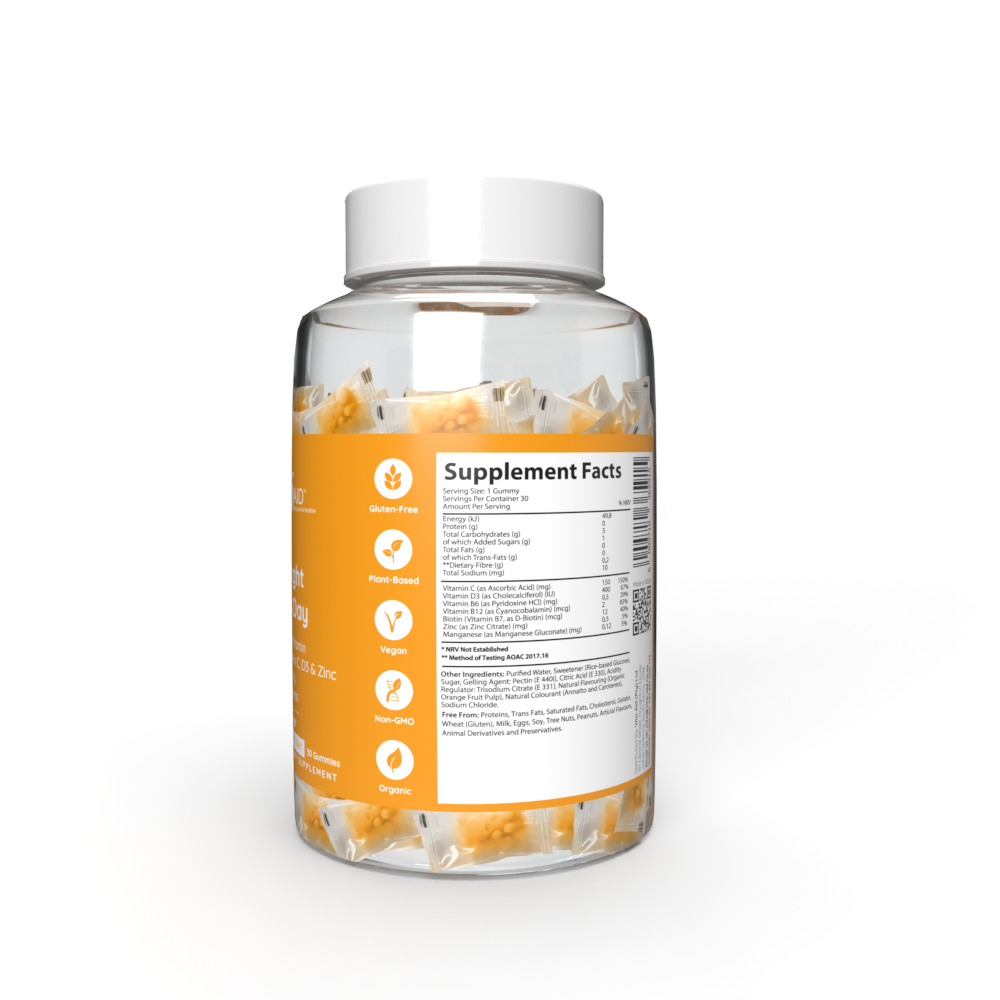 Vita-Aid - PURNA Bright As Day Vit C D3 & Zinc Orange 30s