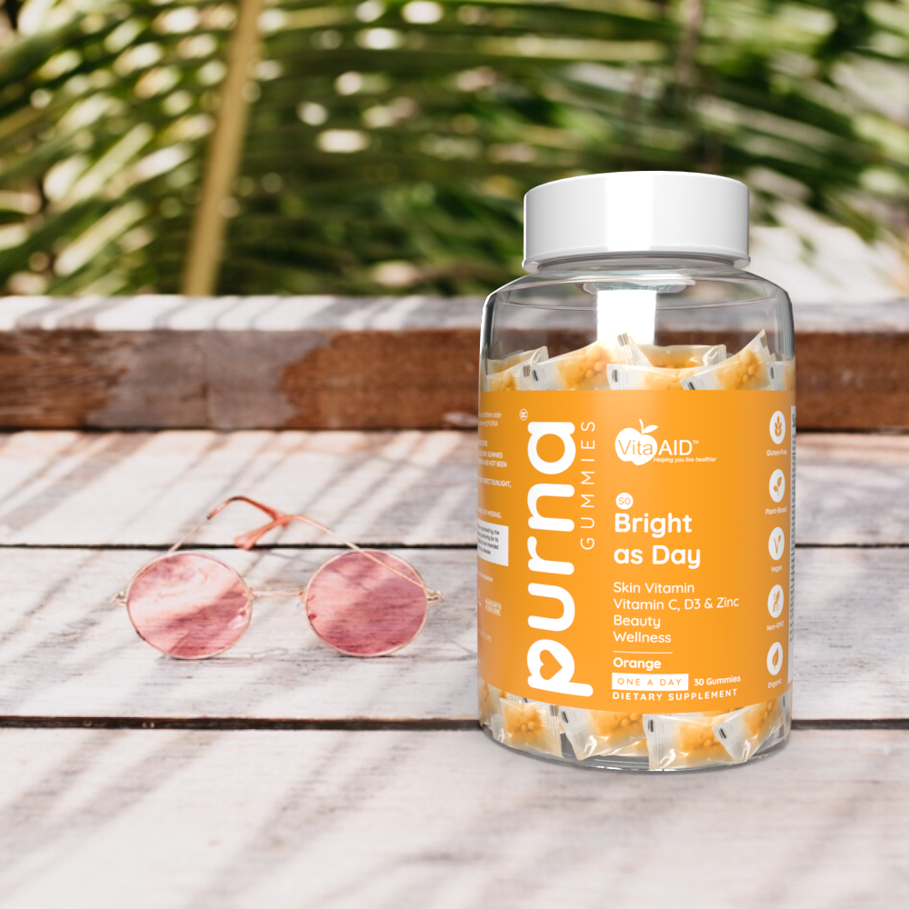 Vita-Aid - PURNA Bright As Day Vit C D3 & Zinc Orange 30s