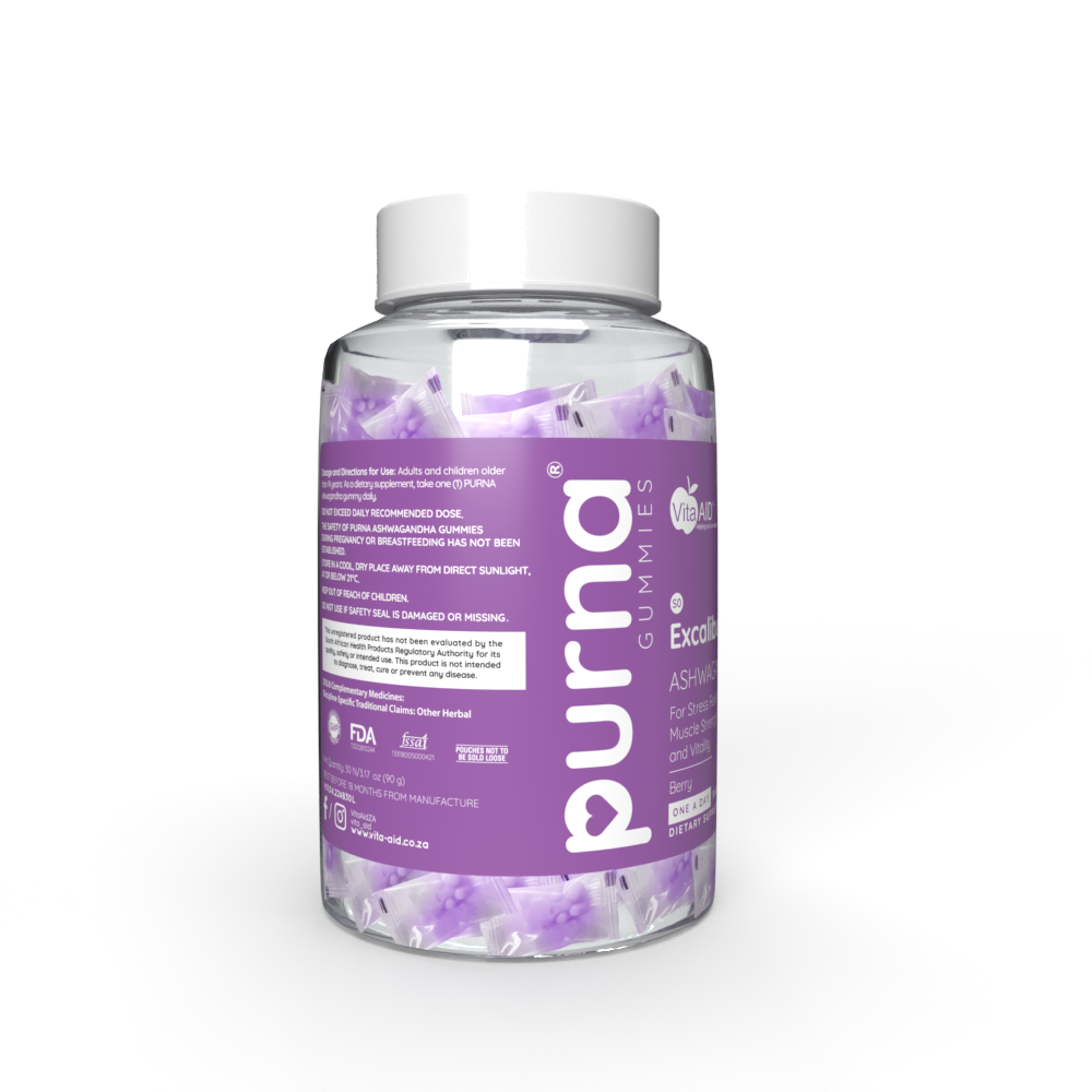 Vita-Aid - PURNA Excalibur Ashwagandha Berry 30s