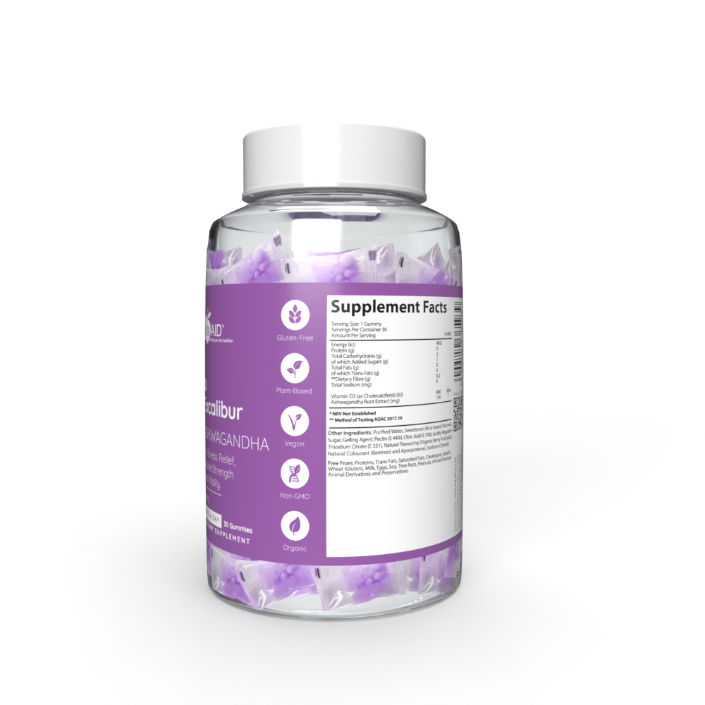 Vita-Aid - PURNA Excalibur Ashwagandha Berry 30s