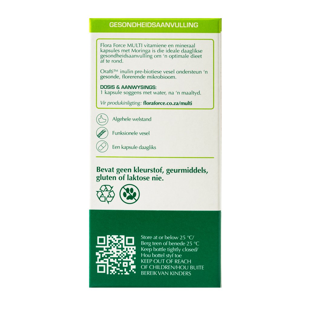 Flora Force - Multi Vitamin With Prebioitic Fibre 30s