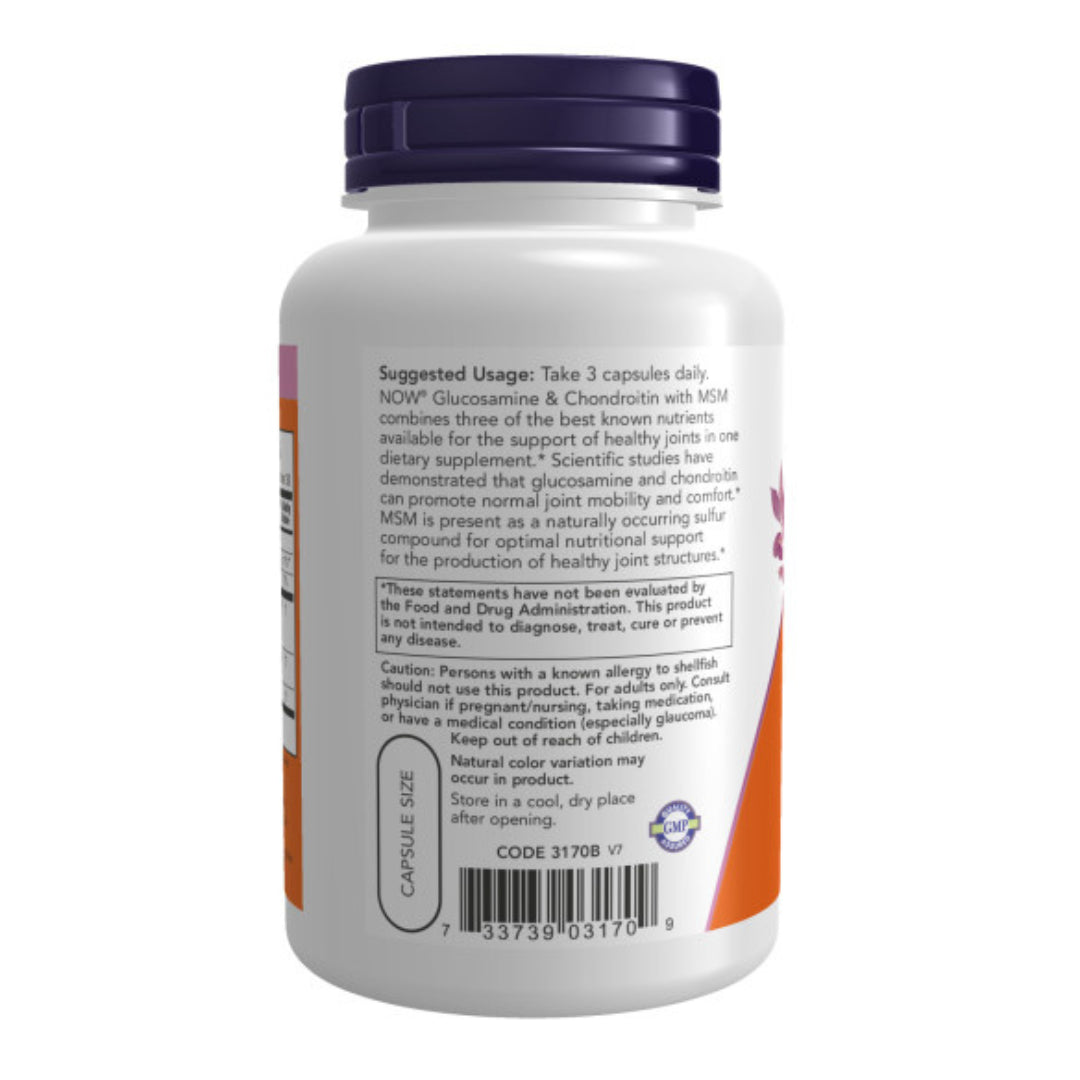 NOW - Glucosamine & Chondroitin With MSM 90s