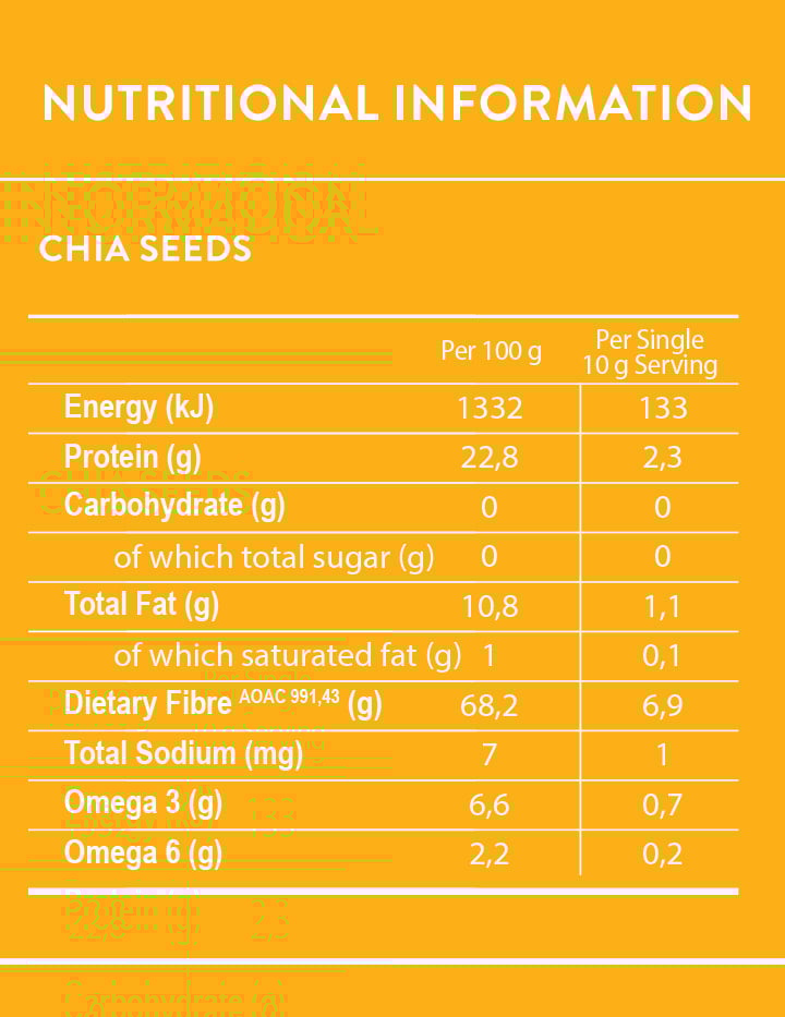 Soaring Free -  Chia Seeds 200g