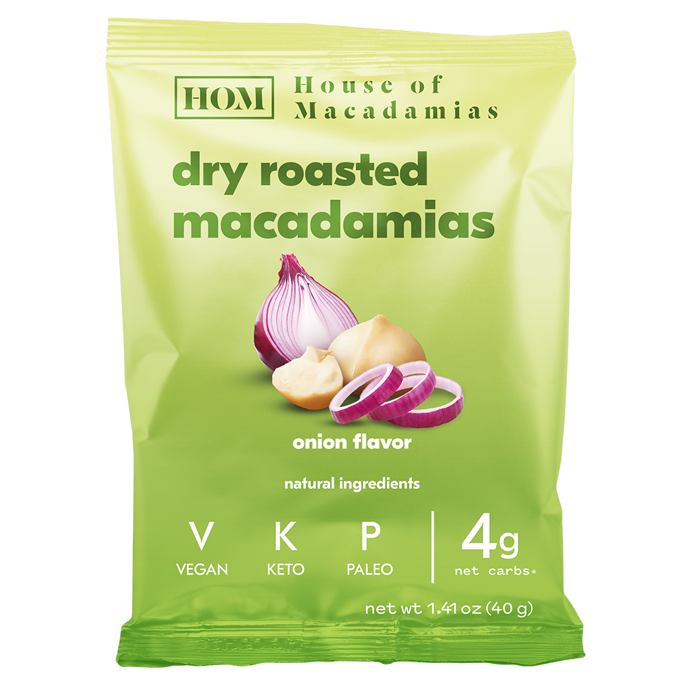 House of Macadamias - Macadamias Dry Roasted Onion 40g
