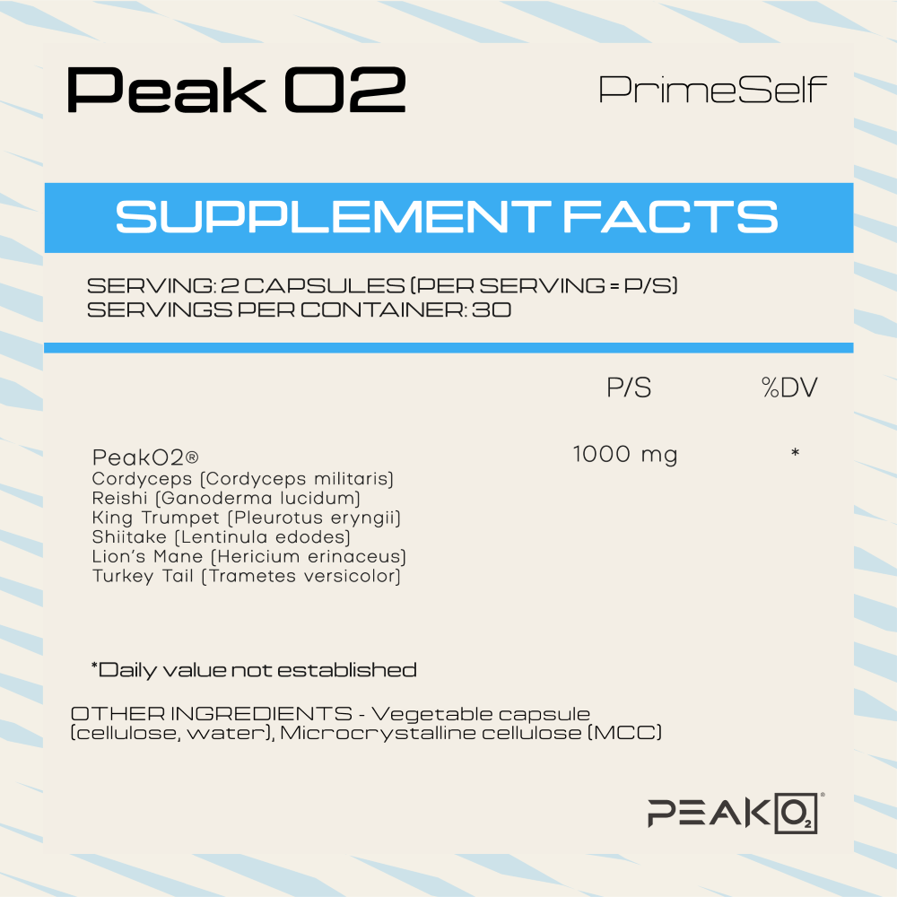 PrimeSelf - Peak 02 Mushroom Blend 60s