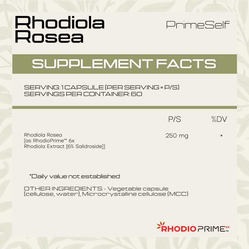 PrimeSelf - Rhodiola Rosea 60s
