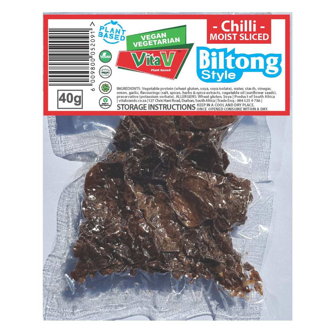 VitaV - Biltong Chilli Sliced 40g