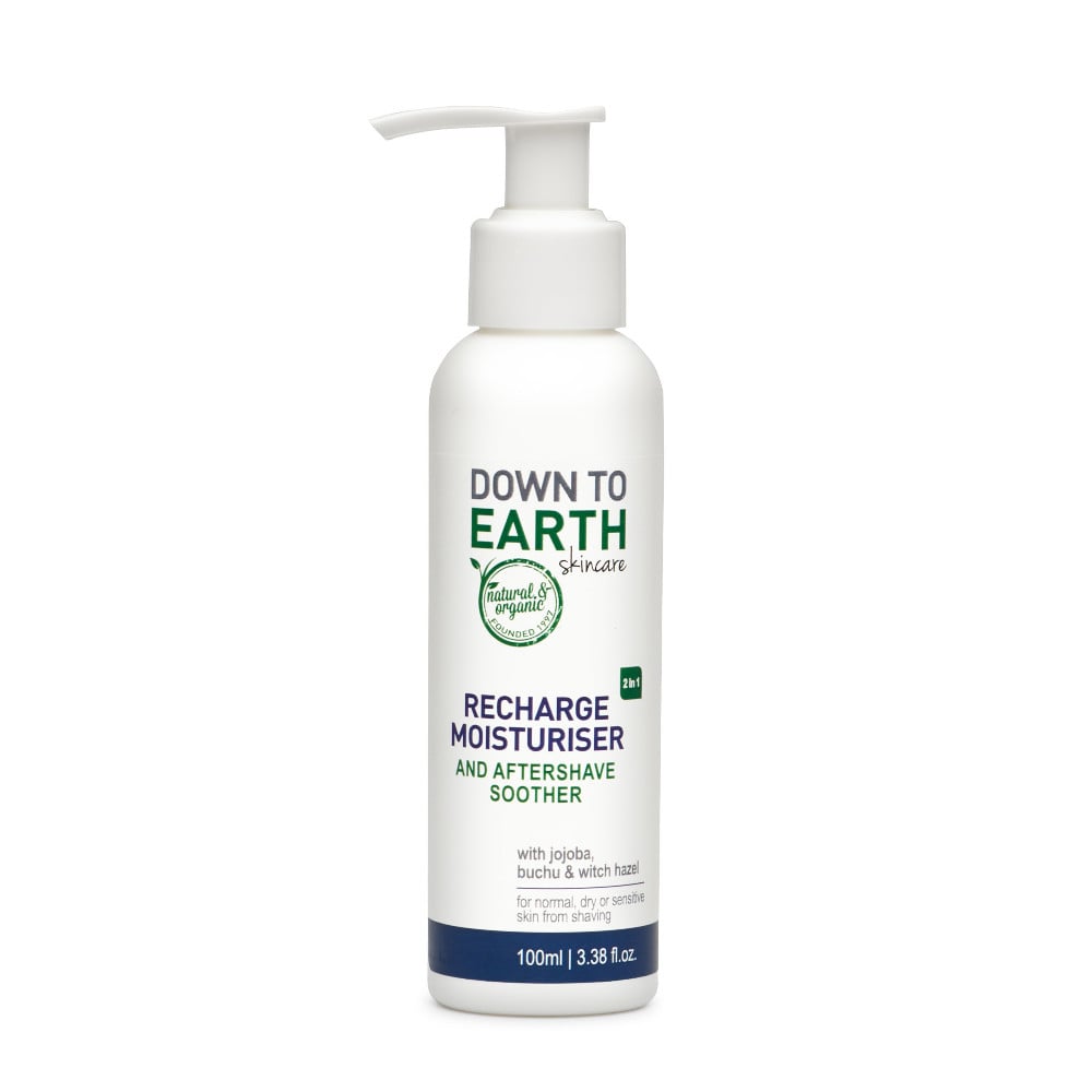 Down to Earth - Recharge Mens Moisturiser & Aftershave 100ml