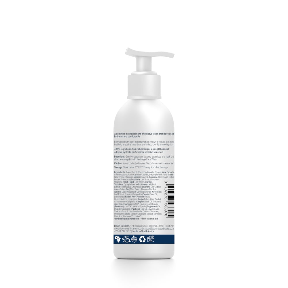 Down to Earth - Recharge Mens Moisturiser & Aftershave 100ml