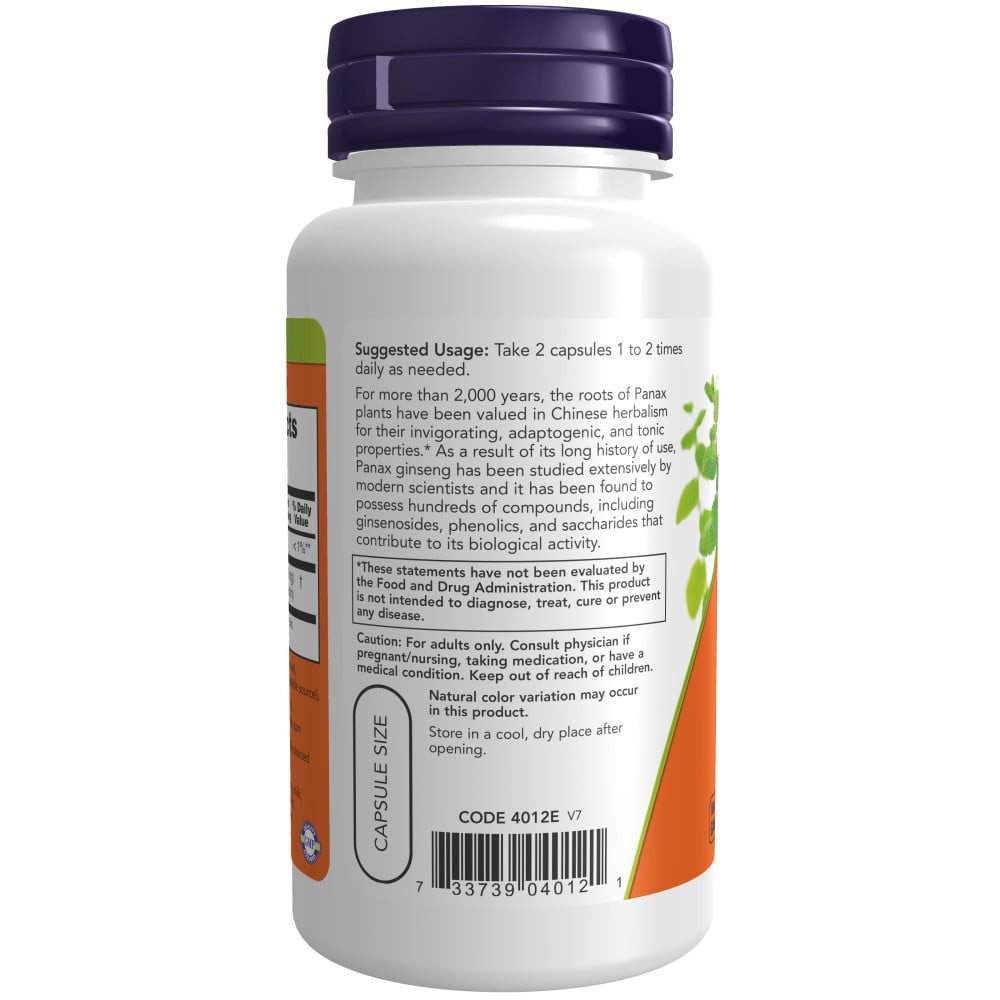NOW - Panax Ginseng 500mg 100s