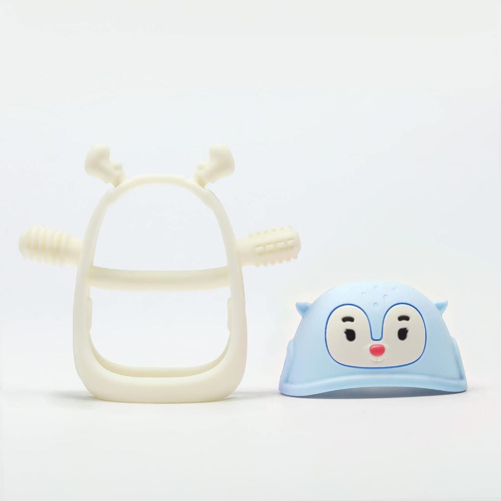 Smily Mia - Reindeer Silicone Teether Blue