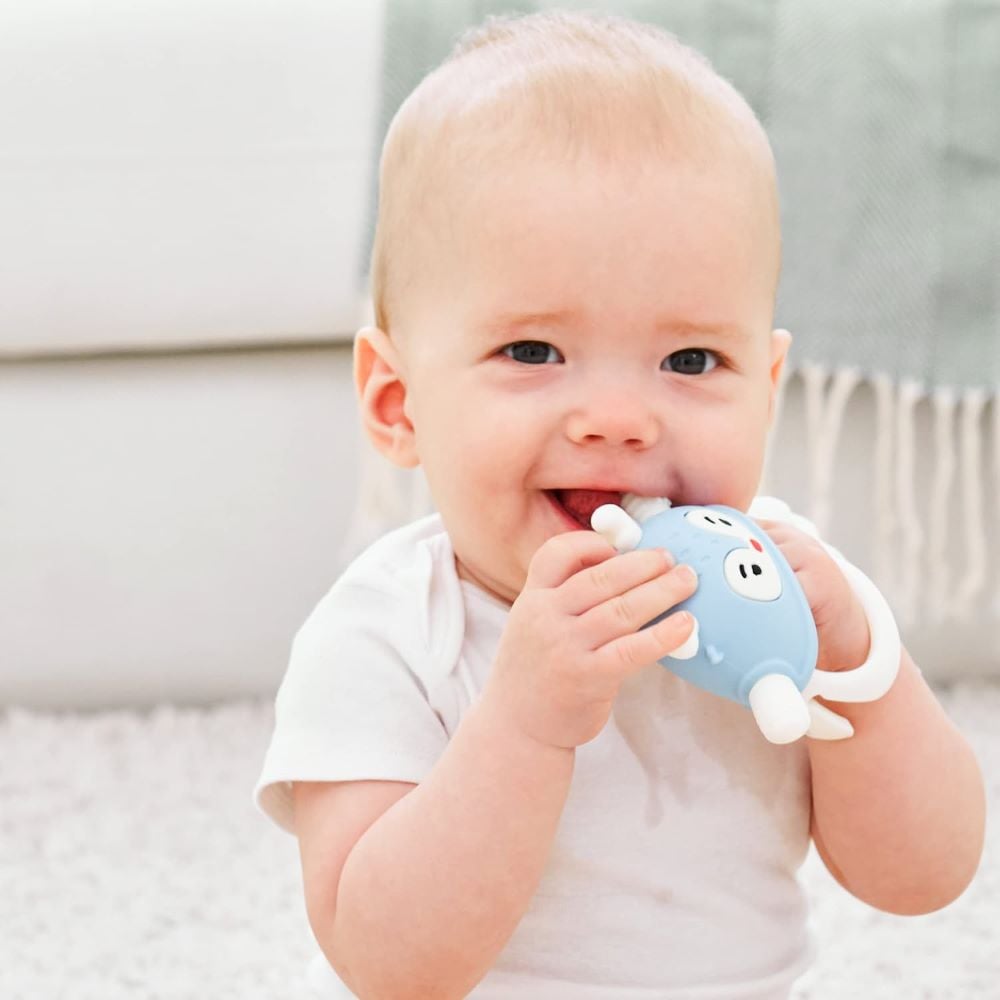 Smily Mia - Reindeer Silicone Teether Blue