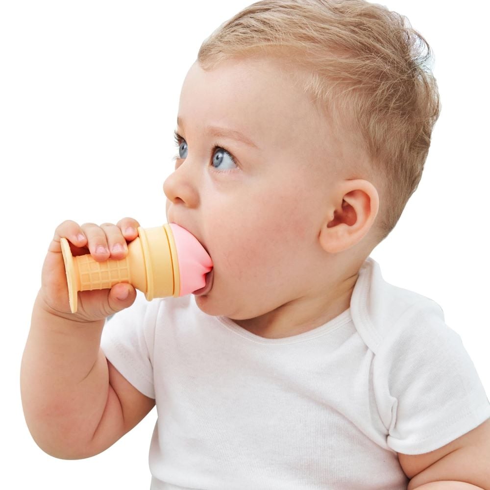 Smily Mia - Ice Cream Freezable Teether Peach