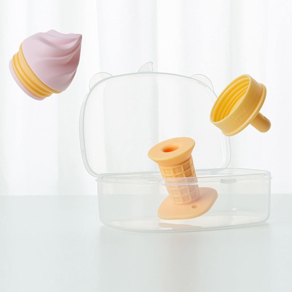 Smily Mia - Ice Cream Freezable Teether Peach