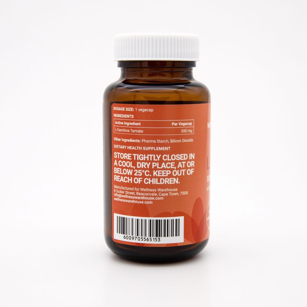 Wellness L-Carnitine 550mg 60s - Wellness Warehouse Wellness Warehouse South Africa Wellness L-Carnitine 550mg 60s - Wellness Warehouse Wellness Warehouse South Africa