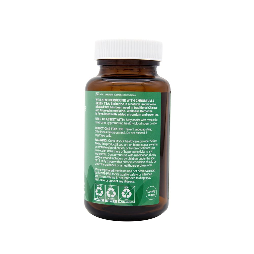 Wellness - Berberine With Chromium & Green Tea 30s