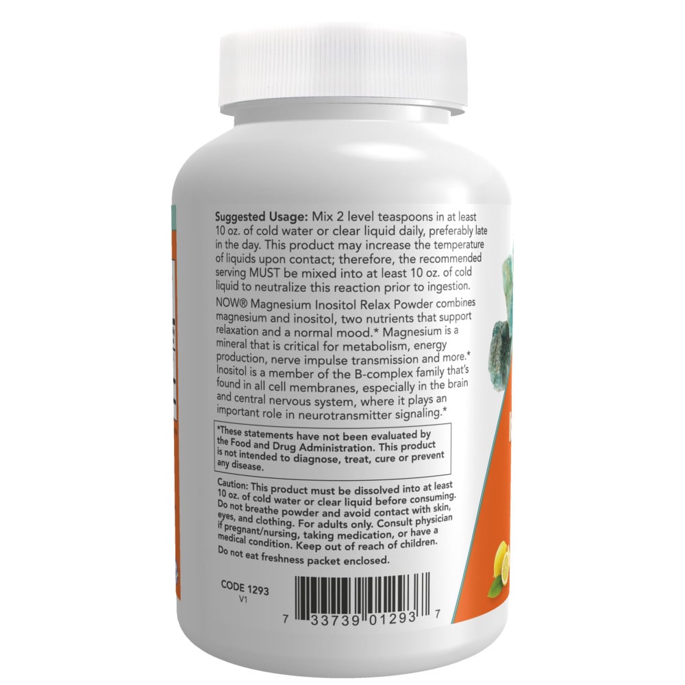 NOW - Magnesium Inositol Relax Powder 454g