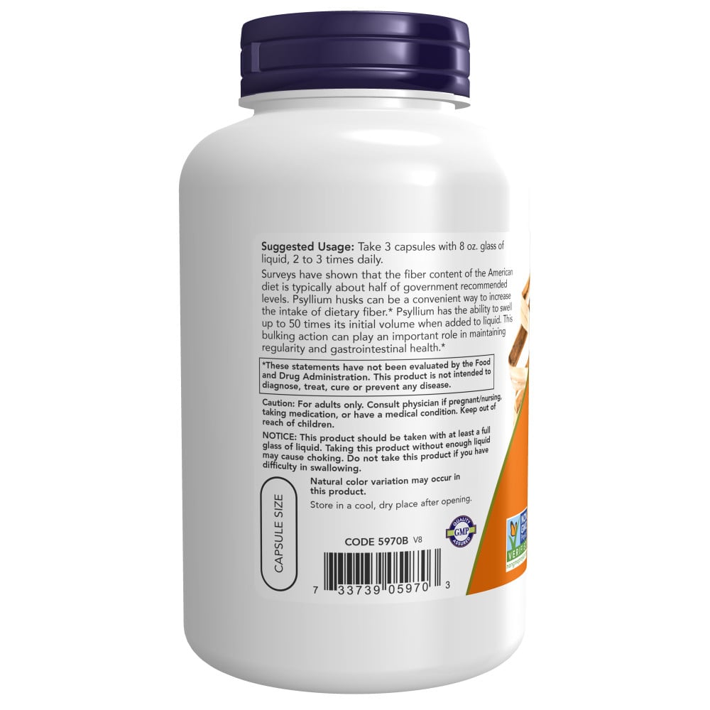 NOW - Psyllium Husk 500 mg 200s